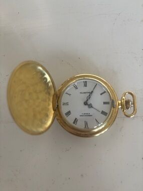 Majestime Gold Pocket Watch - Classic Roman Dial, Working